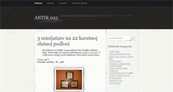 Desktop Screenshot of antik025.com